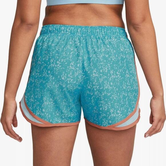Nike Tempo Aqua and Orange Running Active Athletic Workout Shorts Plus Size 2X - Picture 2 of 13